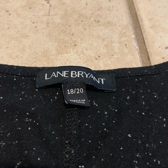 Lane Bryant Black Sparkle Ruched & Knot Detail Top - Plus Size 18/20 - Picture 4 of 8